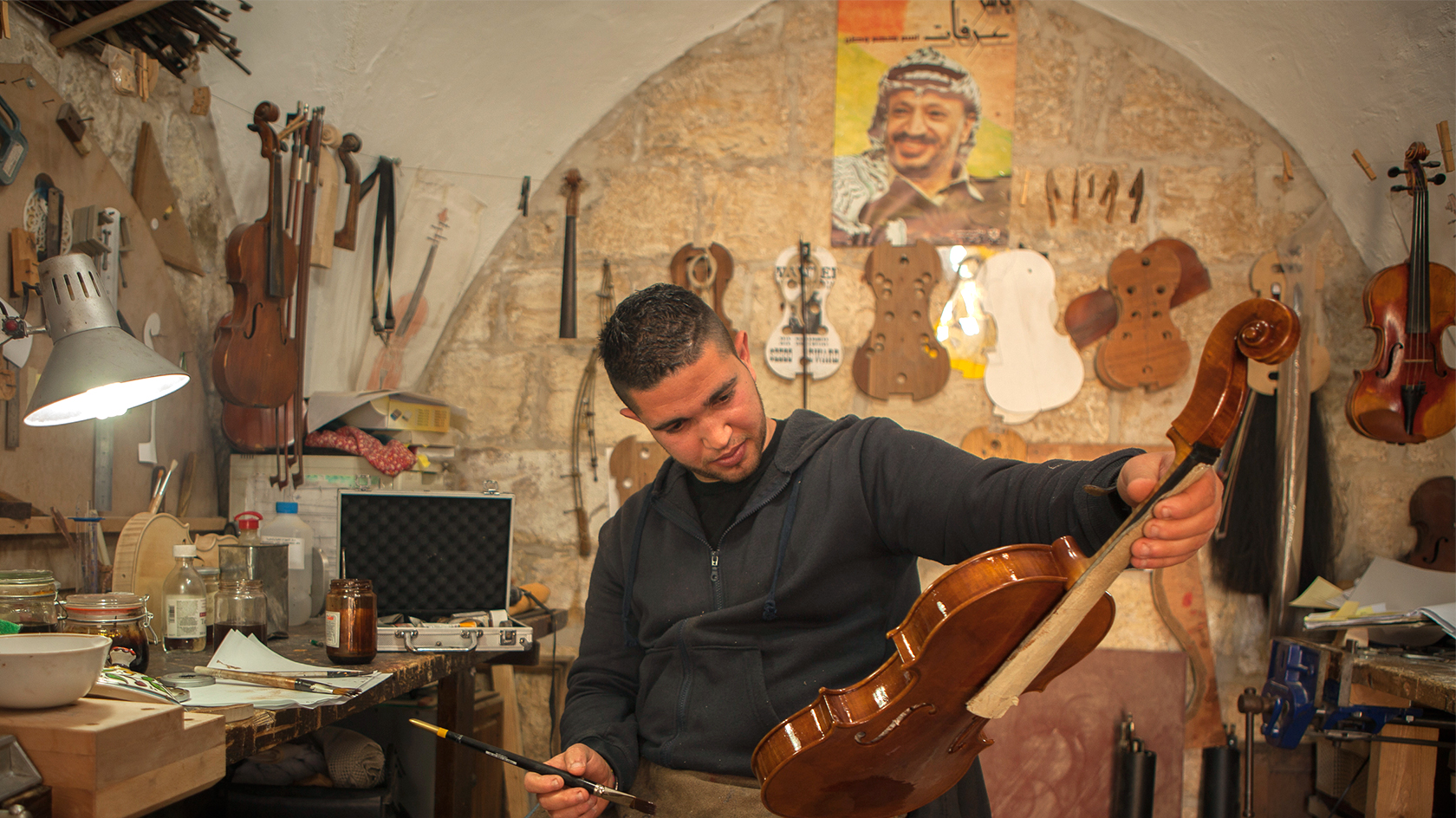Crafting beautiful music in Palestine