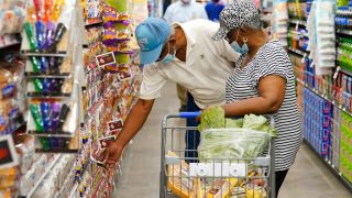 Inflation is already at a 40-year high in the US, partly driven by rising food costs [File: Sue Ogrocki/AP Photo]