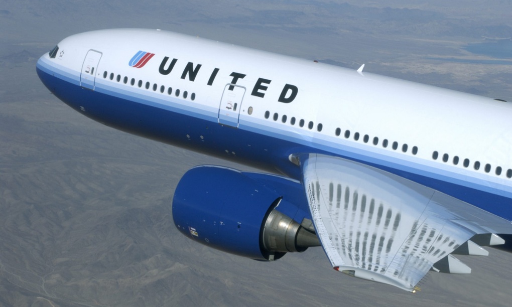 ELK GROVE VILLAGE, IL - FEBRUARY 19: A newly painted United Airlines jet is seen in this UAL handout photograph from its corporate headquarters February 19, 2004 in Elk Grove Village, Illinois. United Airlines has unveiled new colors for their jets as they start a new advertising campaign. (Photo Courtesy of United Airline/Tim Boyle/Getty Images)